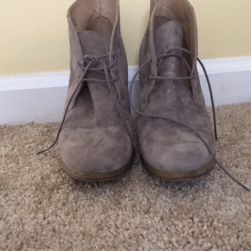 J.Crew Suede Flannery Platform Ankle Boots